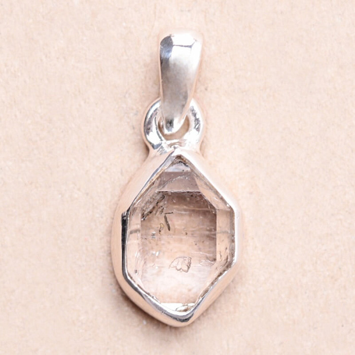 Herkimer diamant přívěsek stříbro Ag 925 LOT129 - 1