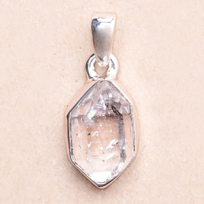 Herkimer diamant přívěsek stříbro Ag 925 LOT131 - 1