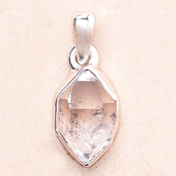 Herkimer diamant přívěsek stříbro Ag 925 LOT135 - 1