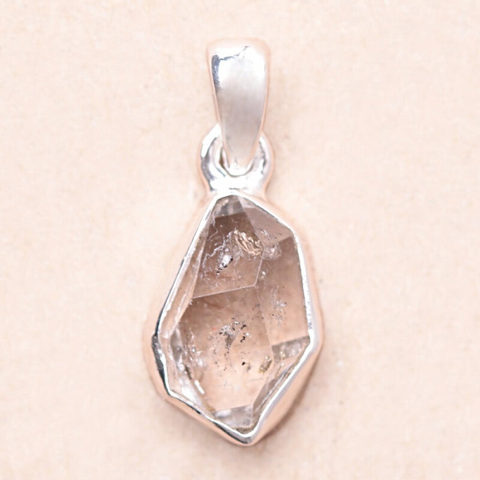 Herkimer diamant přívěsek stříbro Ag 925 LOT138 - 1