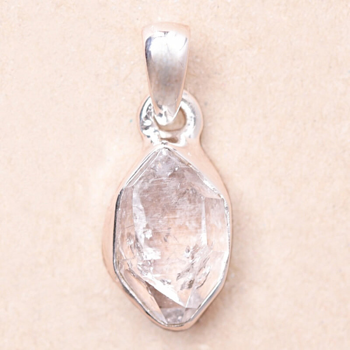 Herkimer diamant přívěsek stříbro Ag 925 LOT140 - 1