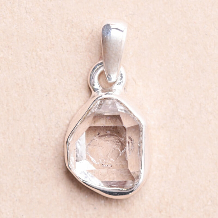 Herkimer diamant přívěsek stříbro Ag 925 LOT142 - 1 cm