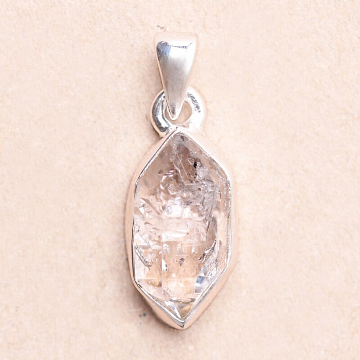 Herkimer diamant přívěsek stříbro Ag 925 LOT144 - 1