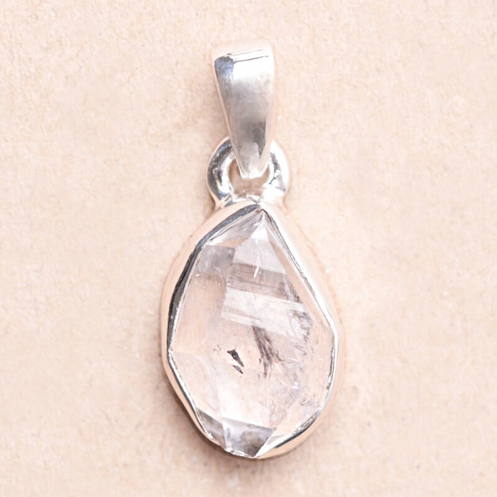 Herkimer diamant přívěsek stříbro Ag 925 LOT145 - 1