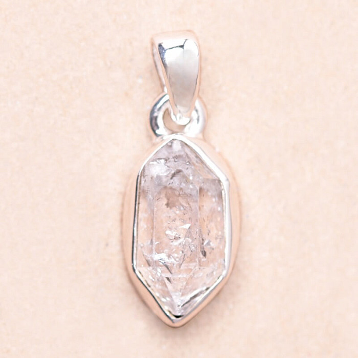 Herkimer diamant přívěsek stříbro Ag 925 LOT150 - 1
