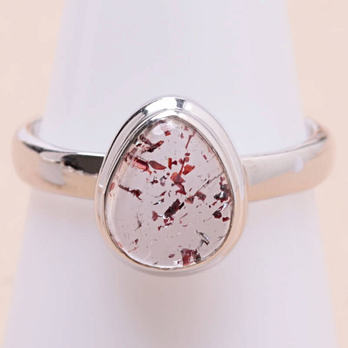 Křišťál Orire - křišťál štěstí prsten stříbro Ag 925 R288 - 57 mm (US 8) cm