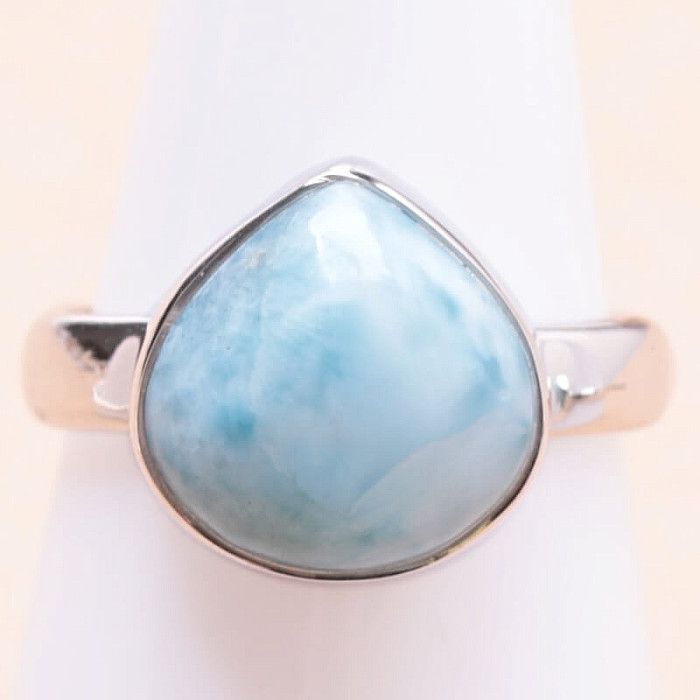 Larimar prsten stříbro Ag 925 R3961 - 54 mm (US 7)