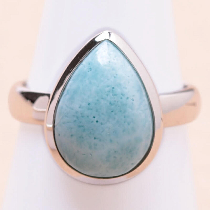 Larimar prsten stříbro Ag 925 R3967 - 54 mm (US 7)