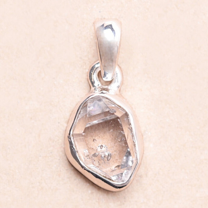 Herkimer diamant přívěsek stříbro Ag 925 LOT173 - 1 cm