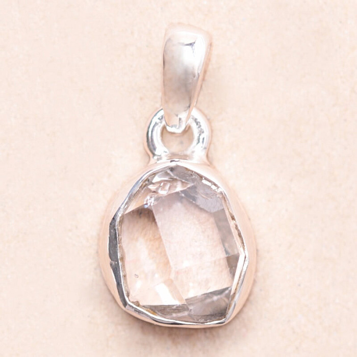 Herkimer diamant přívěsek stříbro Ag 925 LOT175 - 1 cm