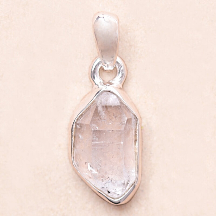 Herkimer diamant přívěsek stříbro Ag 925 LOT180 - 1