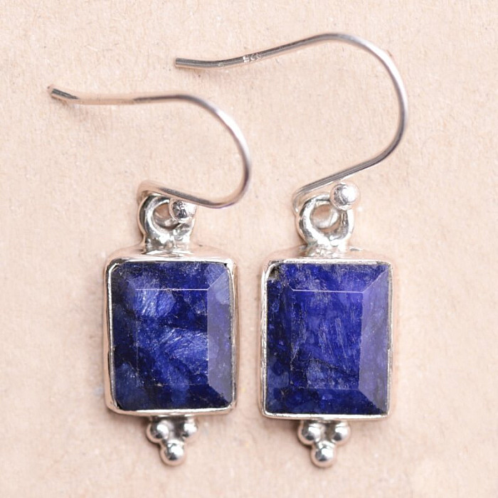 Lapis Lazuli náušnice stříbro Ag 925 18759 - 1