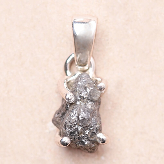 Diamant přírodní surový přívěsek stříbro Ag 925 LOT60 - 0
