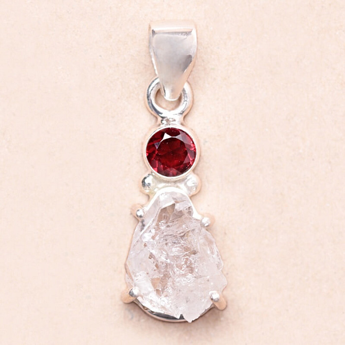 Herkimer diamant přívěsek stříbro Ag 925 KO251 - 2 cm