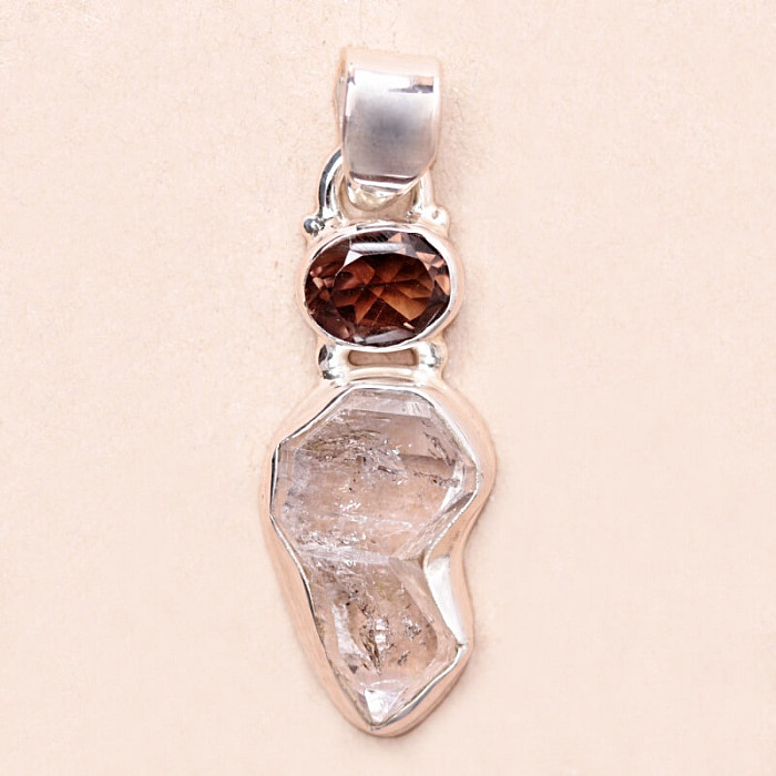 Herkimer diamant přívěsek stříbro Ag 925 KO252 - 2