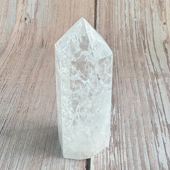Křišťál pukaný obelisk 5 - cca 7