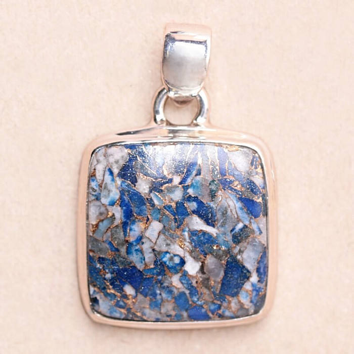 Lapis Lazuli přívěsek stříbro Ag 925 35043 - 2 cm