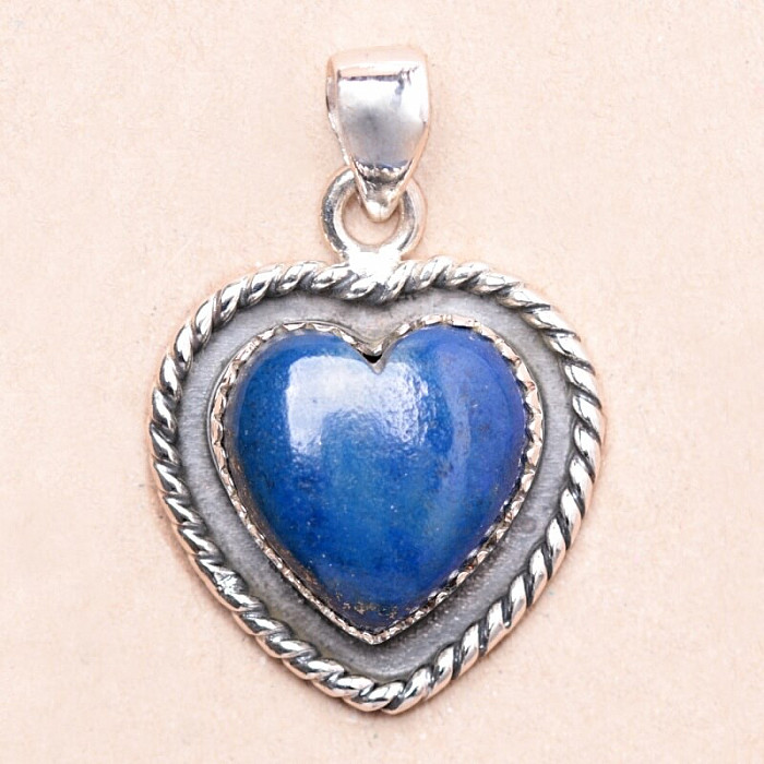 Lapis Lazuli přívěsek stříbro Ag 925 87702 - 2 cm