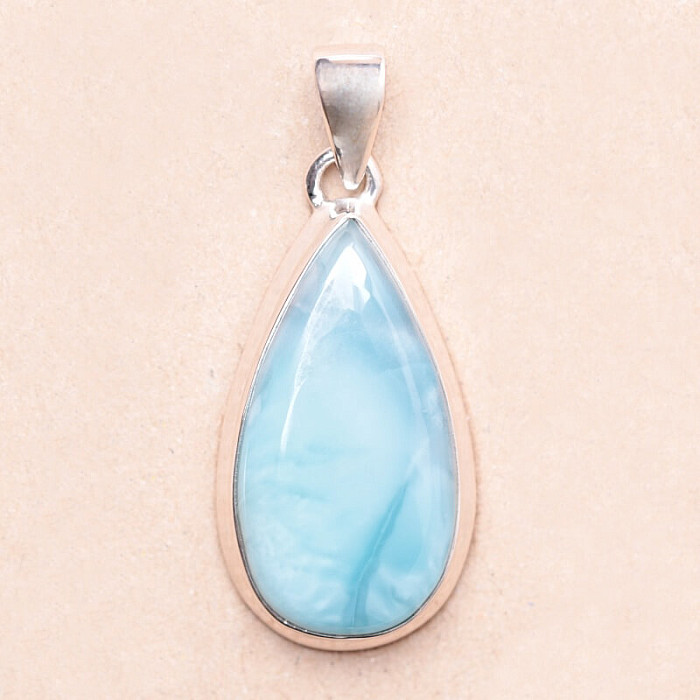 Larimar přívěsek stříbro Ag 925 LOT397 - 3 cm