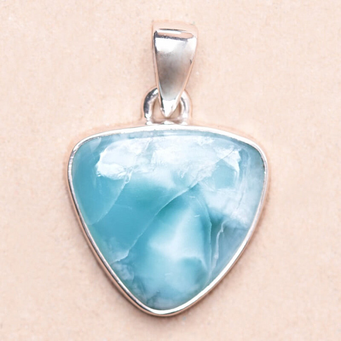 Larimar přívěsek stříbro Ag 925 LOT398 - 2 cm