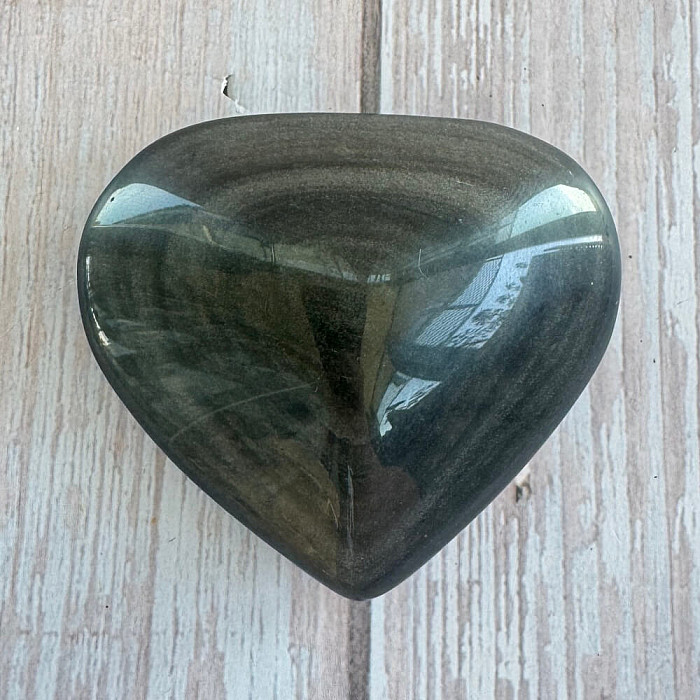 Obsidián duhový srdce 1 - cca 6