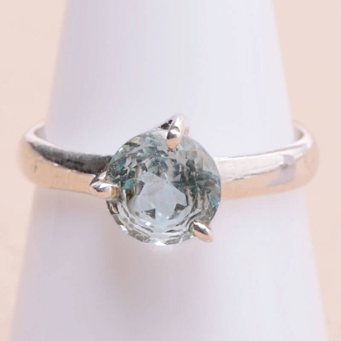 Topaz modrý prsten stříbro Ag 925 KO203 - 57 mm (US 8)