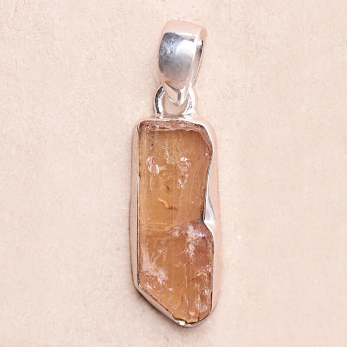 Topaz zlatý Imperial krystal přívěsek Ag 925 KO95 - 2
