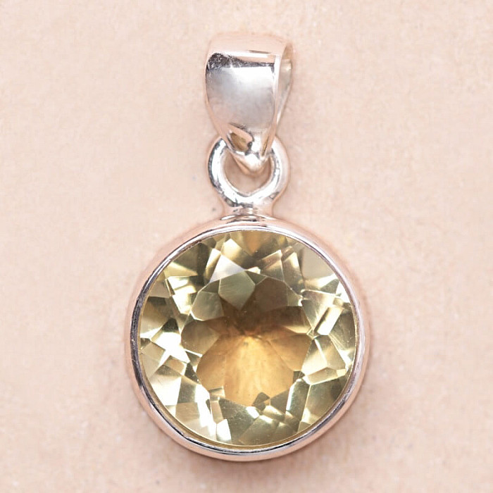 Topaz žlutý Lemon přívěsek stříbro Ag 925 14550 - 1