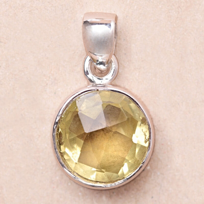 Topaz žlutý Lemon přívěsek stříbro Ag 925 14553 - 1