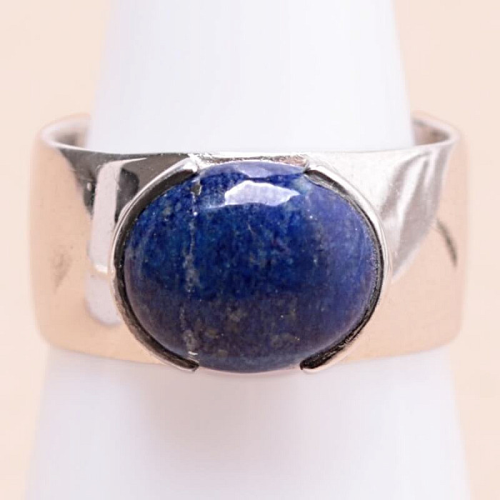 Lapis Lazuli prsten stříbro Ag 925 27065 - 56 mm (US 7