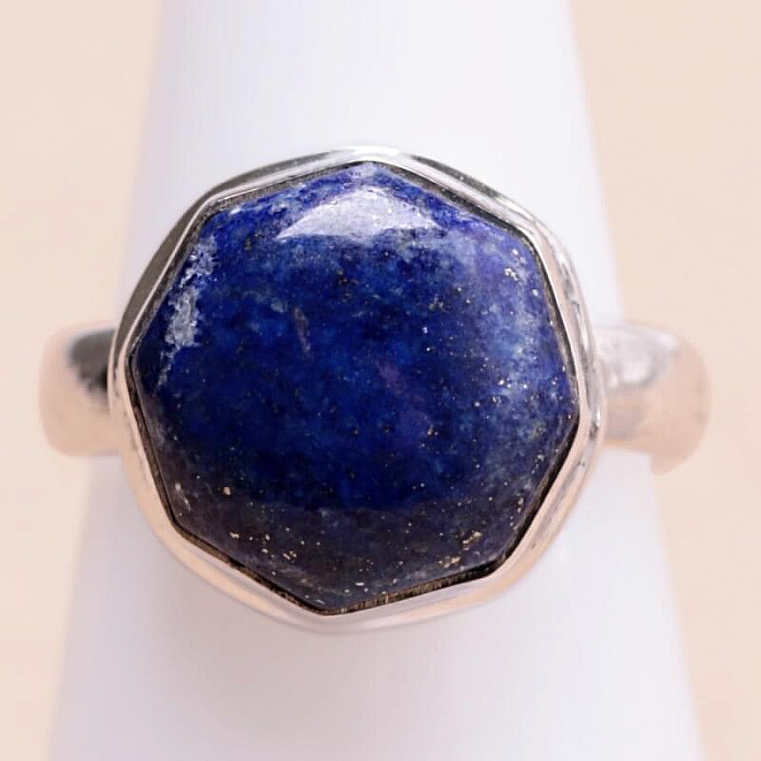 Lapis Lazuli prsten stříbro Ag 925 28369 - 52 mm (US 6)