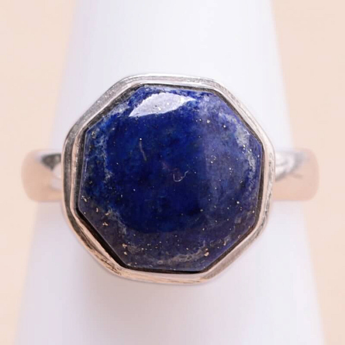 Lapis Lazuli prsten stříbro Ag 925 28400 - 55 mm (US 7
