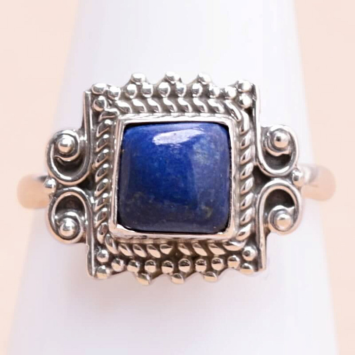 Lapis Lazuli prsten stříbro Ag 925 34670 - 57 mm (US 8)