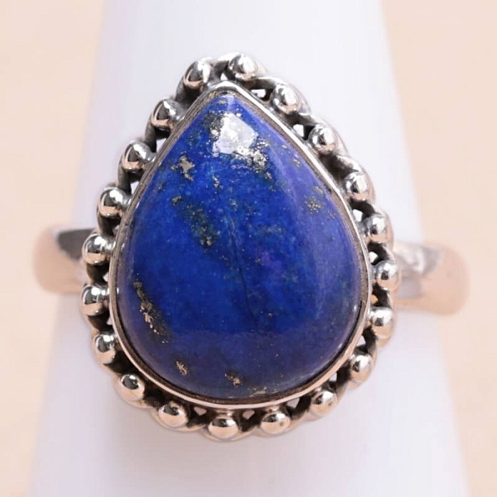 Lapis Lazuli prsten stříbro Ag 925 66603 - 59 mm (US 9)