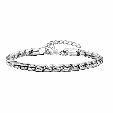 Pánský náramek Serpente Brillante nerezová ocel lesklá - obvod cca 19 - 23 cm