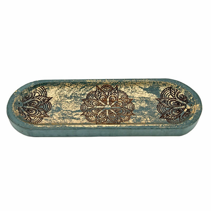 Stojánek z mangového dřeva Mandala - 10 x 27