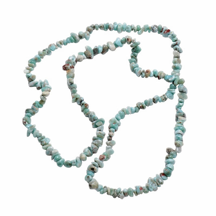 Larimar náhrdelník sekaný - cca 45 cm