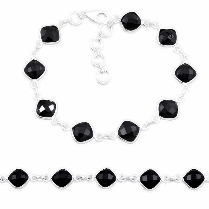 Onyx náramek stříbro Ag 925 32635 - 17