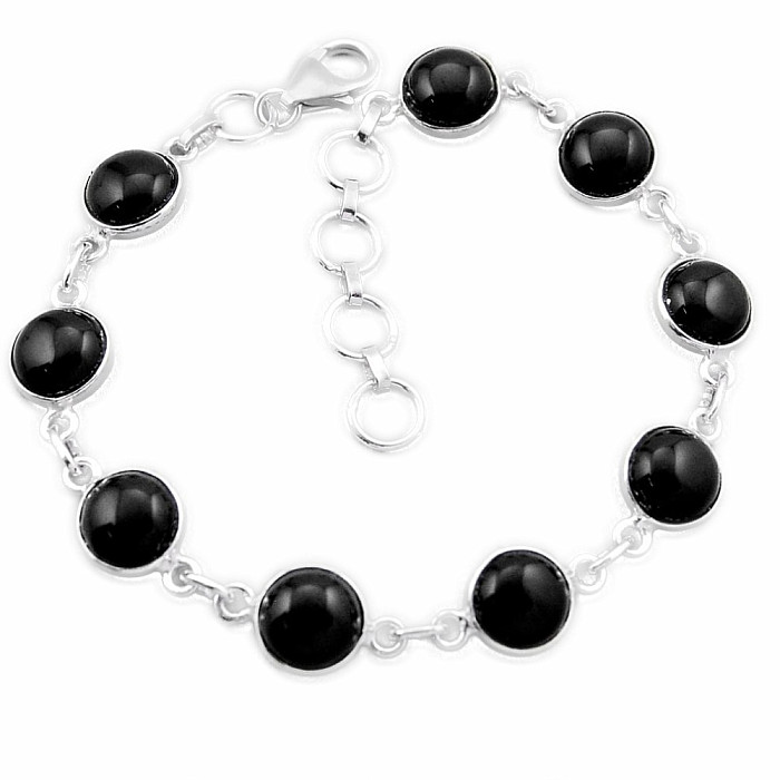 Onyx náramek stříbro Ag 925 43460 - 17