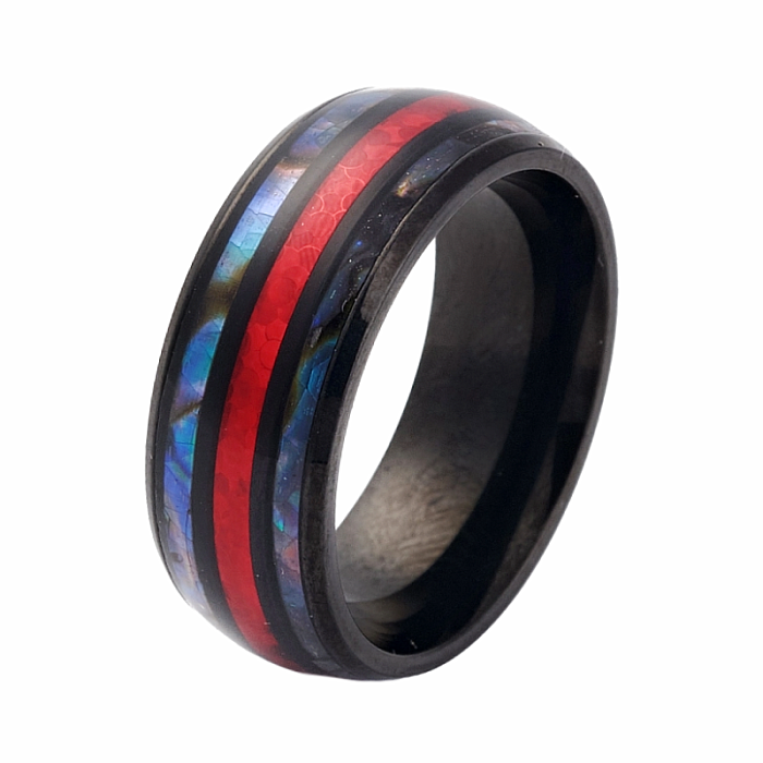Dámský ocelový prsten Red Circle - 54 mm (US 7)