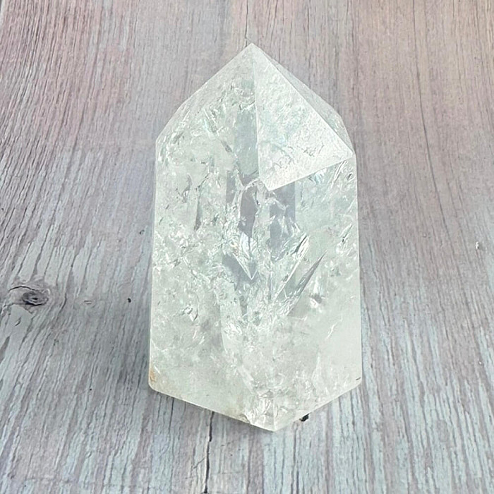 Křišťál pukaný obelisk 10 - cca 6