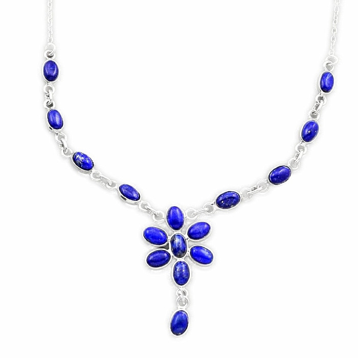 Lapis lazuli náhrdelník stříbro Ag 925 89981 - 40