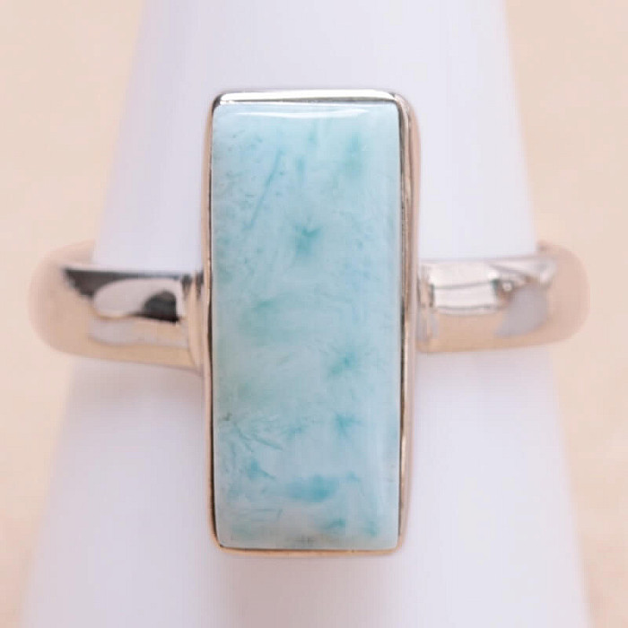 Larimar prsten stříbro Ag 925 KO274 - 62 mm (US 10)