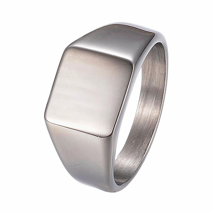 Pánský ocelový prsten Silver Seal - 66 mm (US 13)