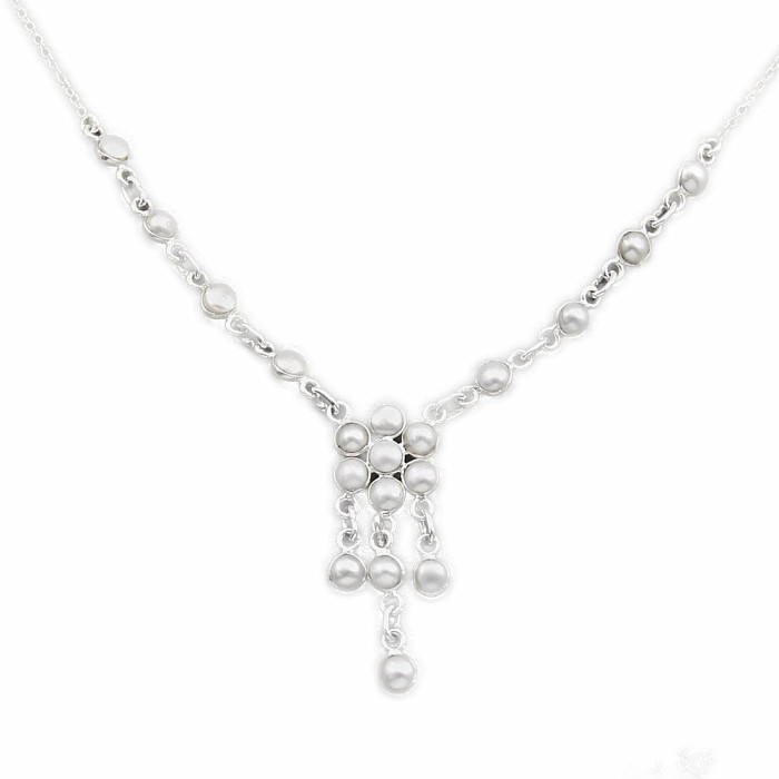 Perla náhrdelník stříbro Ag 925 91996 - 41 - 46 cm