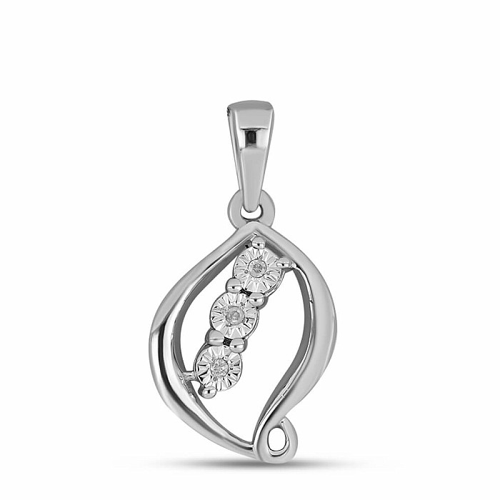 Přívěsek stříbrný s broušeným diamantem Ag 925 017310 DIA - 1