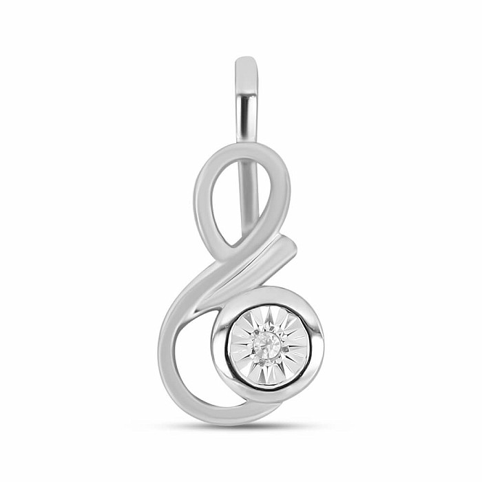 Přívěsek stříbrný s broušeným diamantem Ag 925 017315 DIA - 1