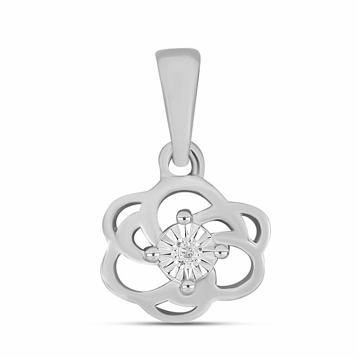 Přívěsek stříbrný s broušeným diamantem Ag 925 017374 DIA - 0