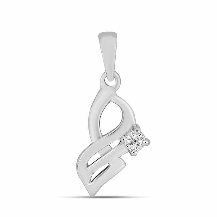 Přívěsek stříbrný s broušeným diamantem Ag 925 017427 DIA - 1