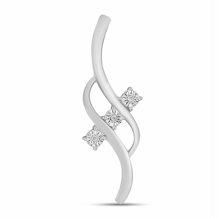Přívěsek stříbrný s broušeným diamantem Ag 925 027141 DIA - 3